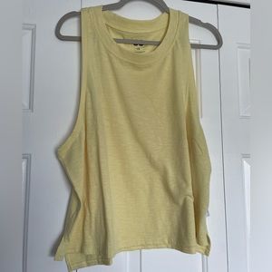 Yellow Junior SO Muscle Tank.  Size 1X.  NWT